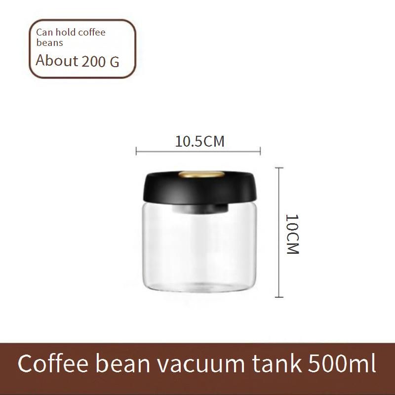 Manual Vacuum Coffee Canister - Airtight Storage Container For Coffee Beans & Tea_voghion.com