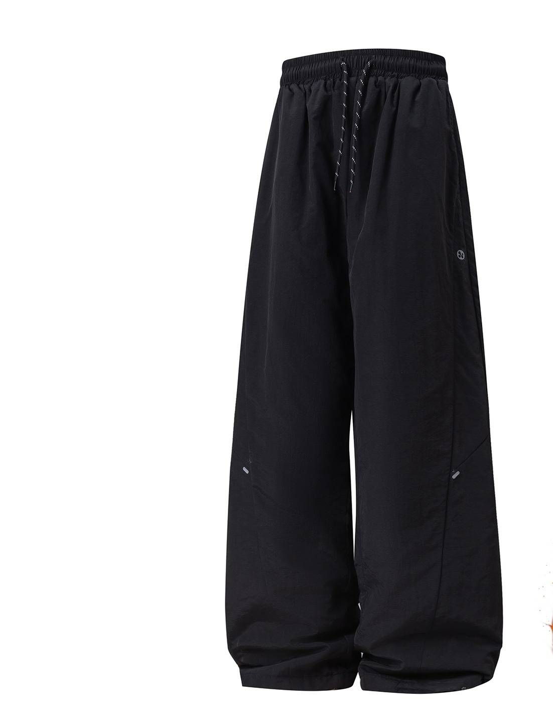 Wasserabweisende Ganzjahreshose für Herren – Wintertaugliche Baumwollmischung, Spaltfalten-Design (Schwarz/Eisengrau, M-XXXL)_voghion.com