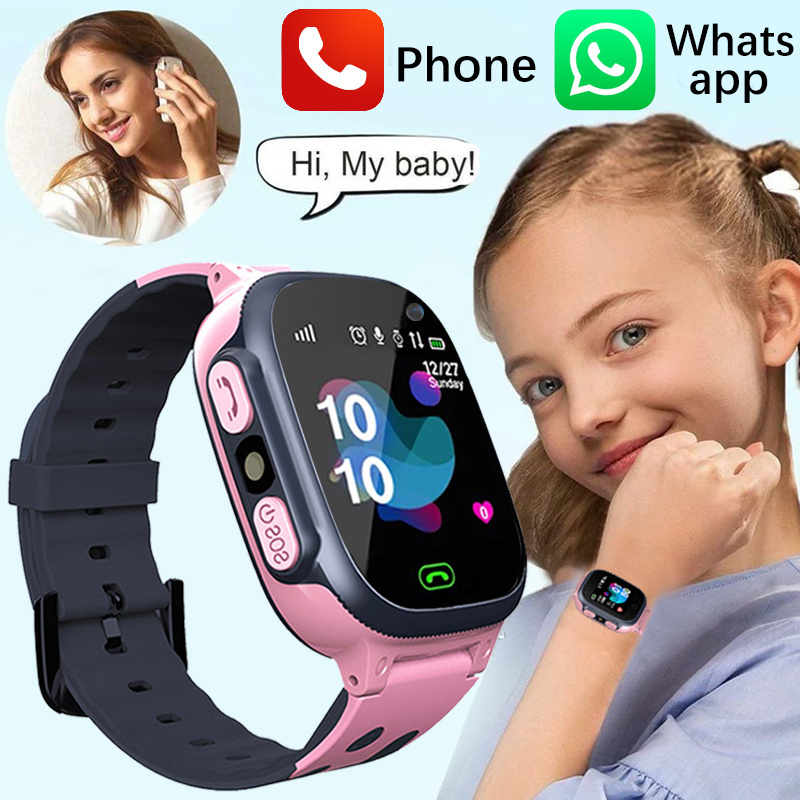 Relojes antipérdida con tarjeta SIM para niños, llamada para reloj para niños y niñas, GPS, reloj inteligente resistente al agua, rastreador de ubicación para niños_voghion.com