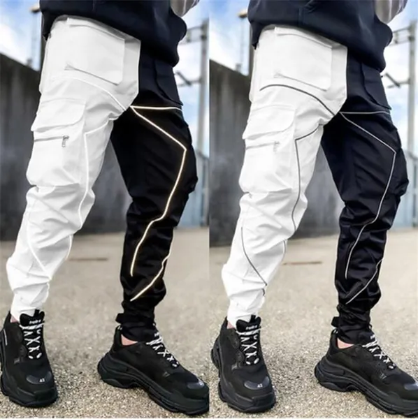 Herbst Herren Trainingshose Casual Style Top Sell Herren Jogger Hip Hop Jogginghose Cargohose Panelled Hose Elastisch_voghion.com
