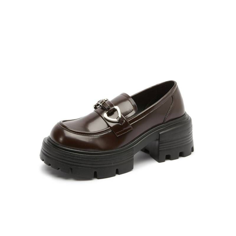 Mingliu Kleine Lederschuhe mit Schaffellpolster und Schaumsohle für Damen im Frühjahr 2025, neue Loafer im britischen Stil, lässige und vielseitige Retro-Damenschuhe_voghion.com