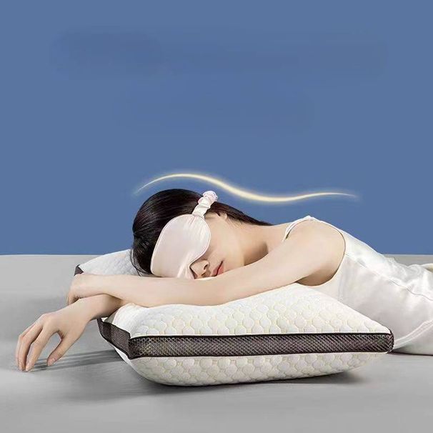 Knitted Soft Pillows For Sleeping, Support Bed Pillows, Fluffy Down Alternative Pillow_voghion.com