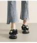 Women's Thick-soled Loafers For Spring And Autumn - Retro British Style - Small Leather Shoes With Black Bows - Soft Sole Sneakers_voghion.com