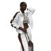 Women's Clothing Street Fashion Sports Style Striped Cotton Sweatshirt Casual Casual Two Piece Suit_voghion.com