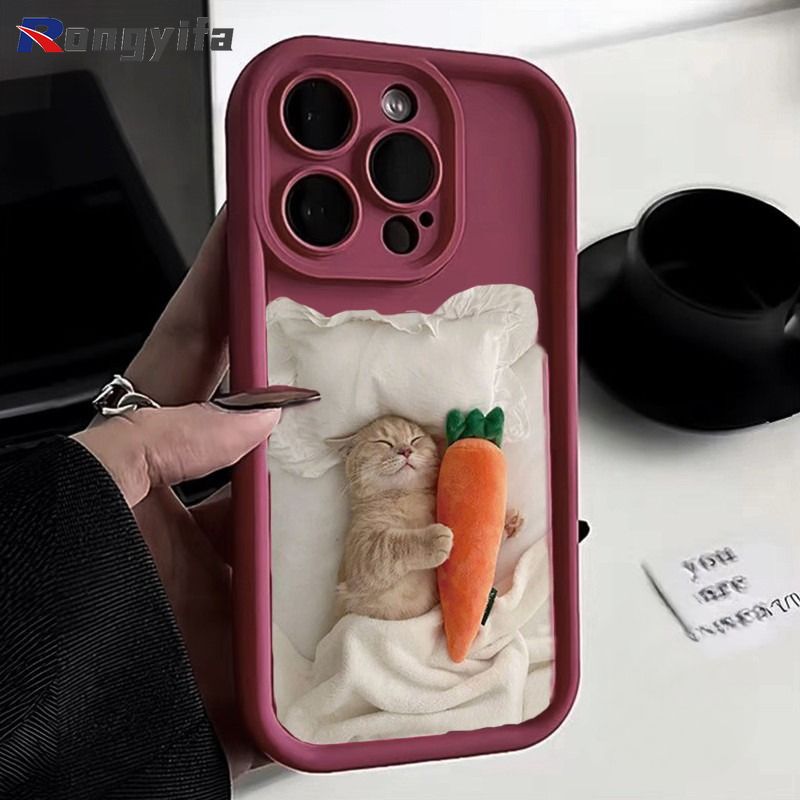 Lustige Katzen-Telefonhülle für Xiaomi 15 14T Pro 14 Ultra 11T Pro Redmi 14C K70 Ultra Poco X3 Pro NFC Schlafende Katzen Süße Telefonhüllen_voghion.com