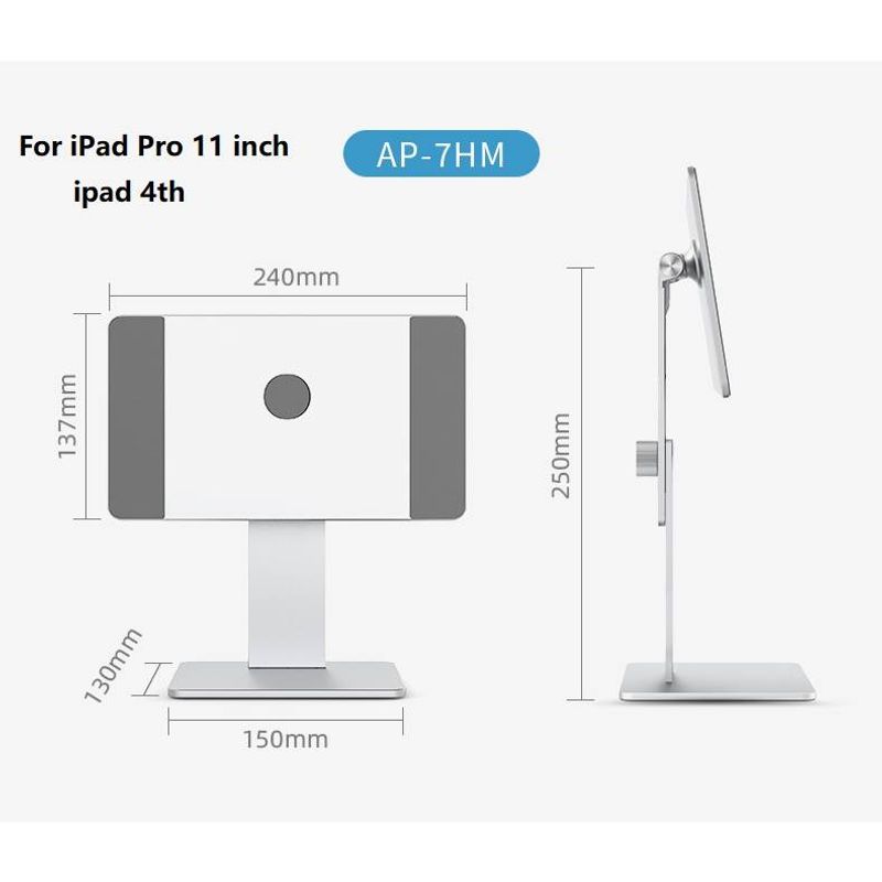 Adjustable Floating Magnetic Tablet Stand 12.9inch 11inch Aluminum Alloy Desktop Stand_voghion.com
