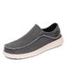New Loafers Casual Men's Flat Canvas Shoes Ultra-Light Large Size Slip-On_voghion.com