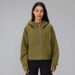 Damen-Scuba-Jacke mit Kapuze, lockerer Passform, Fleecefutter – Yoga- und Laufjacke mit durchgehendem Reißverschluss für Winter, Frühling und Herbst_voghion.com