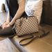 Women's Bags small bag spring and summer new women's bag printed hand held single shoulder shell bag V shaped retro women's bag_voghion.com