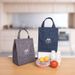 Fashion Black Thermal Lunch Bag For Men Picnic Travel Waterproof Breakfast Food Container Ice Pack Storage Bag_voghion.com