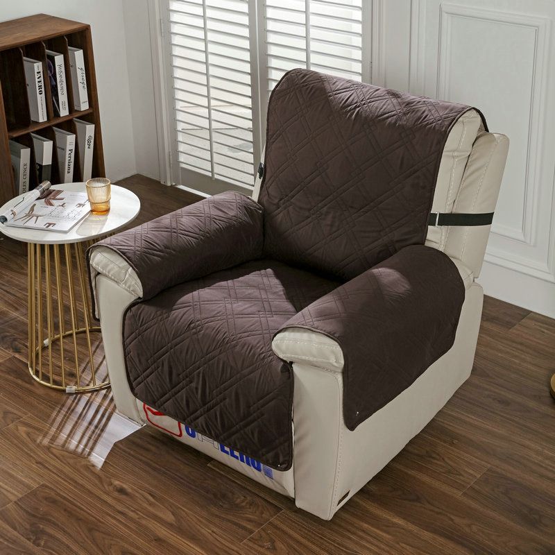 Quilted Recliner Cover - Diamond Waterproof Sofa Protector With Non-Slip Backing_voghion.com