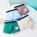 Barnunderkläder Partihandel Barnunderkläder Pojkar Pure Cotton Boxer Tecknad Mellan- och Stora Barn Student Pojke Boxershorts Sommar_voghion.com