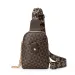 Designer Bag Free Shipping Patterned Chest Bag Chain Accent Snap Pocket Adjustable Strap Student Schoolbag_voghion.com