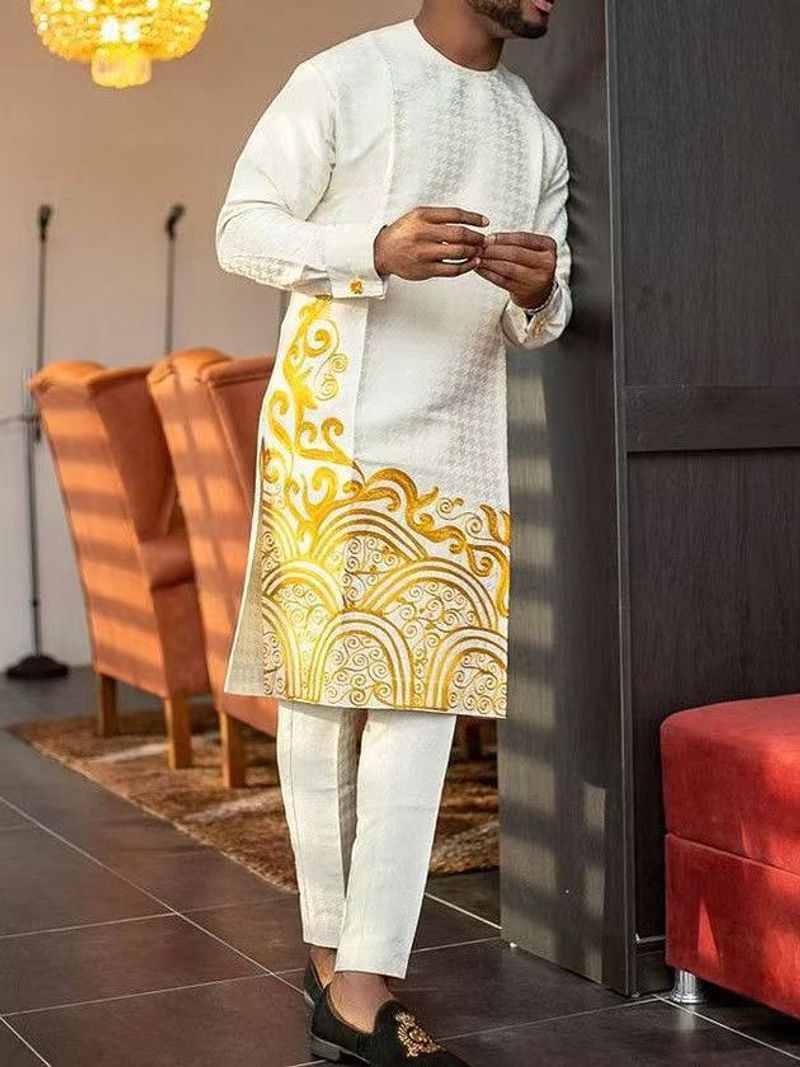 Ropa de hombre Trajes casuales estampados para hombre_voghion.com