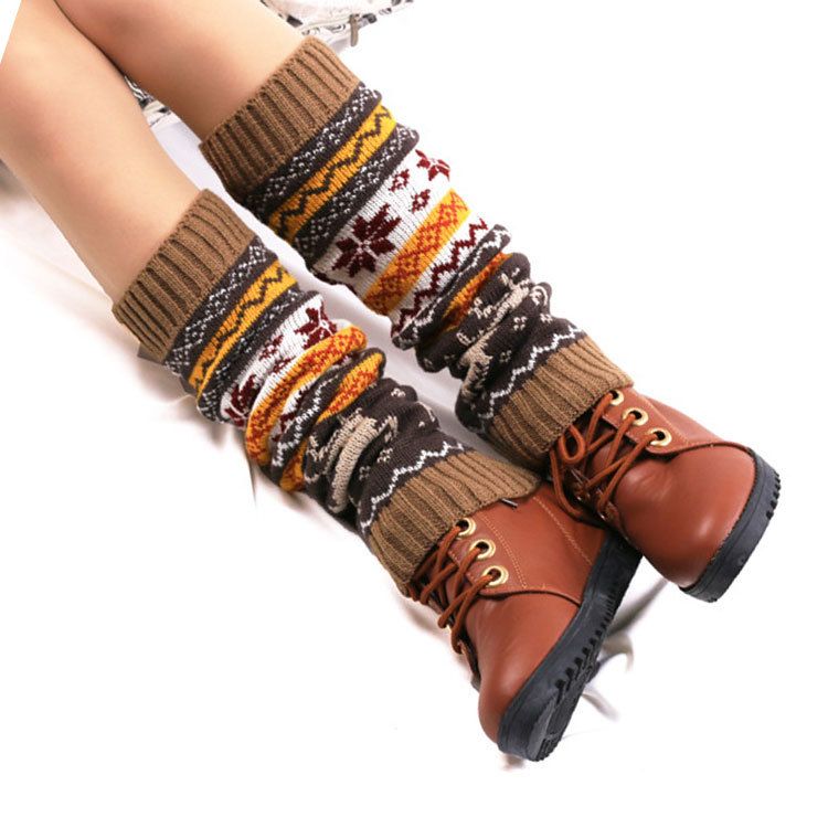 New Wool Warm Socks Cute Autumn And Winter Acrylic Leg Socks Christmas Socks Warm Foot Covers_voghion.com