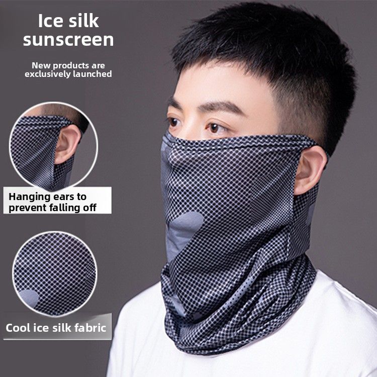 Sun Mask Ice Silk Headscarf Men Gaiter Summer Protection Neck Warmer Outdoor Sports Cycling Fishing Face Towel Women_voghion.com
