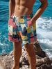 Unbeatable Quality New Men's Fitness Running Sports Basketball With Creative Cat Print Pattern Beach Shorts_voghion.com