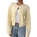 Women's Soft Knit Cardigan Sweater – Oversized Long Sleeve Open Front Top, Cozy & Flattering Fit_voghion.com