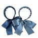 Dolce e fresco denim blu nastro pettine a denti cravatta tutto in uno 2025 nuovi accessori fascia per capelli intrecciata ornamento per capelli_voghion.com
