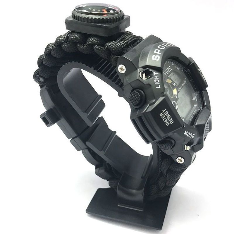 Wolf Warrior 2, wasserdichte Paracord-Uhr, multifunktionale Spezialeinheiten-Ausrüstung, Outdoor-Überleben, Klettern, Camping-Zubehör_voghion.com