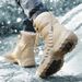 Brand Warm Plush Snow Boots High Top Waterproof Men's Boots Winter Desert Boots Outdoor Anti-Slip Ankle Boots Combat Army Boots_voghion.com