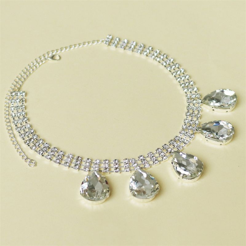 New hot selling accessories, multi-layer water droplet pendant necklace, light luxury style, sexy necklace accessories_voghion.com