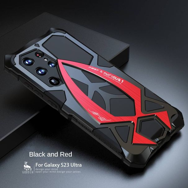 S23Ultrarobuste Telefonhülle mit Metallrahmen - Linsenschutz aus Silikon, Rundum-Fallschutz, sporttaugliches, sturzsicheres Design für ultimative Haltbarkeit_voghion.com