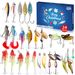 24 Pieces 06 Model Lure Christmas Gift Blind Box Fishing Set With Spinnerbaits And Minnows Creative_voghion.com