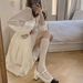 Women's Summer Mesh Breathable Mid-Calf Lace Niche Calf Ins French Ballet Socks_voghion.com