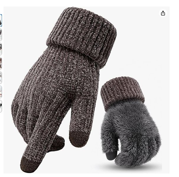 Double-Layer Thickened Autumn And Winter Touchscreen Fleece Chenille Outdoor Cycling Warm Two-Layer_voghion.com