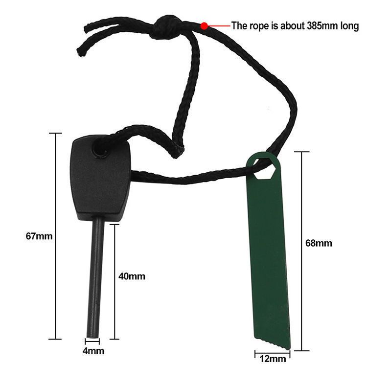 Teaching Equipment: Igniter, Multifunctional Rod, Magnesium Strip, Waterproof Wilderness Survival Ignition Stone_voghion.com