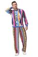 New Retro 70s Disco Hip-Hop Leather Adult Costume Mexican Ethnic Style Performance Outfit_voghion.com
