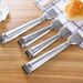 Pinze per pane tostato, in acciaio inox, per sandwich, buffet, dessert, clip, kit per servire pane, barbecue, 2 pinze per pasticceria, insalate, set_voghion.com