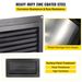VEVOR Flood Vent, 8" Height X 16" Width Foundation Flood Vent, To Reduce Foundation Damage And Flood Risk, Black, Wall Mounted Flood Vent, For Crawl Spaces,Garages & Full Height Enclosures_voghion.com