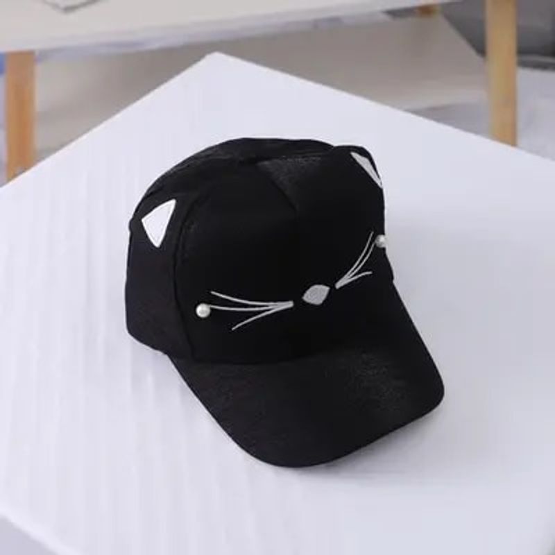 Cats Ears Fleece Peak Baseball Cartoon Cotton Outdoor Sport Casual Sun Cap Cosplay Fashion Plush Hat_voghion.com