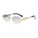 New Frameless Trimmed Metal Sunglasses Cross Border Retro UV400 Trendy Sunglasses High End Fashion_voghion.com