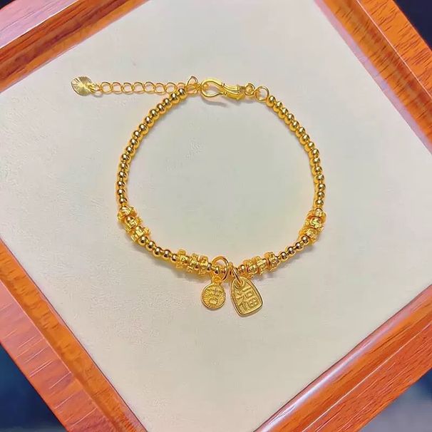 Langjähriges Shajinji Fu Markentransferring-Perlenarmband für Damen 2024 Neues Perlenarmband im chinesischen Stil der Nationalflut_voghion.com