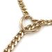 Collier long cubain en laiton plaqué or véritable, tendance, style hip-hop, punk rock_voghion.com
