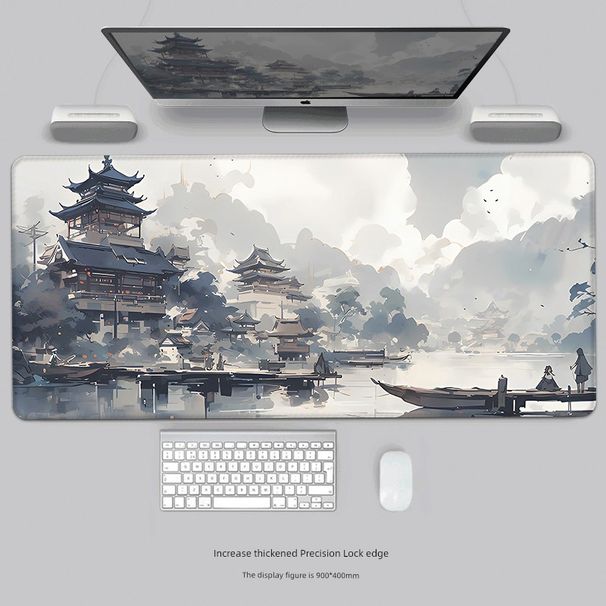 Ongeëvenaarde kwaliteit Chinese landschapsschilderij muismat Super nationale stijl Gaming elektronische sport jongens groot kantoor computertoetsenbord_voghion.com