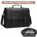 RAINSMORE Vintage Men Messenger Waterproof Leather Briefcase Laptop Large Capacity Satchel Business College Shoulder Bag_voghion.com