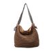 2025 Summer New Woven Large Capacity Commuter Women's Straw Vacation Style Shoulder Bag_voghion.com