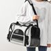 Portable Foldable Pet Carrier Bag With Breathable Mesh & Transparent Window - Lightweight Shoulder Crossbody Design For Small Dogs And Cats_voghion.com