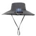 Men's Solar-Powered Cooling Fan Hat - High Wind Speed & UV Protection For Summer Outdoor Activitie_voghion.com