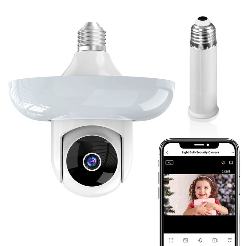 3MP First Home Smart Lighting Bulb Camera WIFI Security Monitoring Ai Mobile Phone Remote_voghion.com