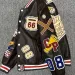 Men's Hip Hop Baseball Jacket Casual Varsity Bomber Coat With Letter Embroidery - Autumn Haruku Style_voghion.com