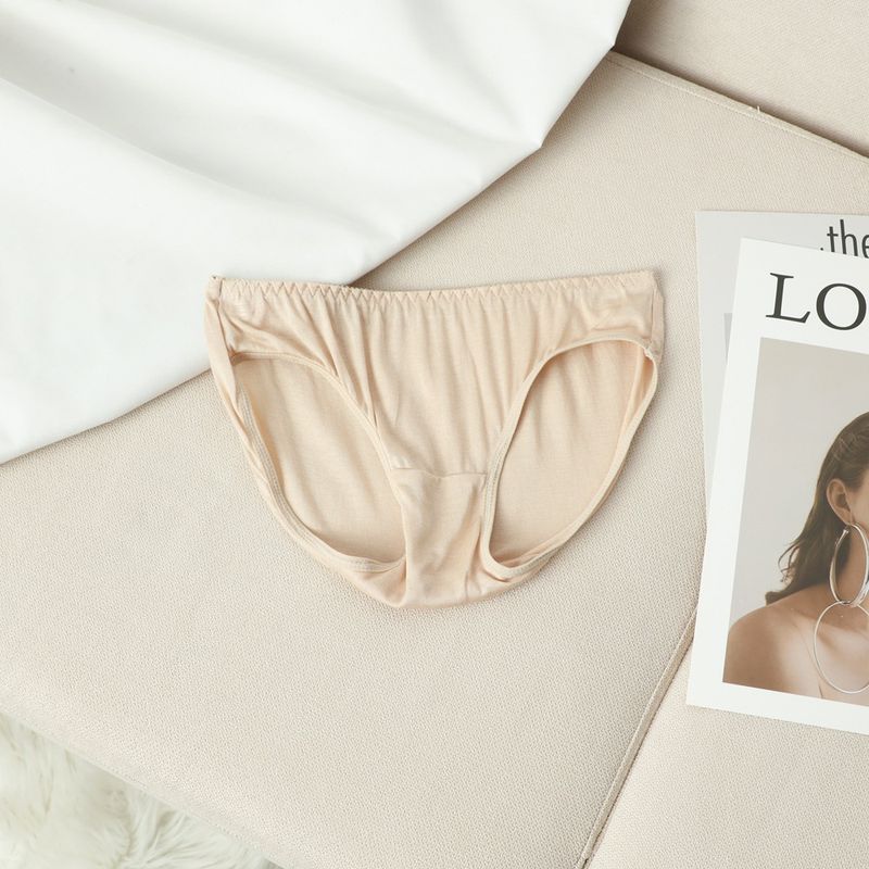 Women's Intimates Silk Bra Women's New Thin Style No Steel Ring Bra Seamless Mulberry Silk Girl Triangle Cup Underwear Set_voghion.com