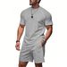 Men's Quick-Dry Sportswear Set - Breathable Short Sleeve T-Shirt & Comfortable Shorts For Gym, Running, Casual Wear | Lightweight Polyester_voghion.com