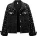 Men's Clothing Pearl Denim Jacket Short Rhinestone Denim Jacket Coat Top_voghion.com