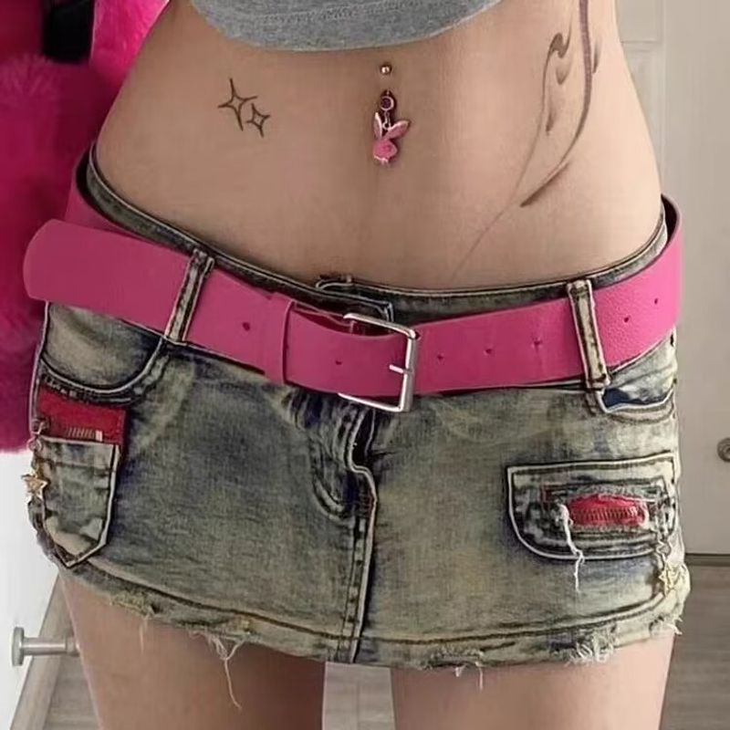 Frauen Kleidung Shorts niedrige Taille sexy A-Linie Paket Gesäß Rock Minirock Frau_voghion.com