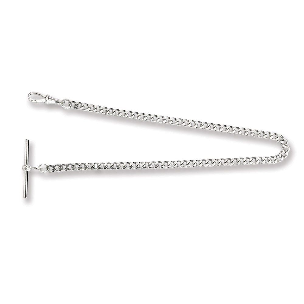 Charles Hubert Chrome-finish Brass Bar End Pocket Watch Chain_voghion.com